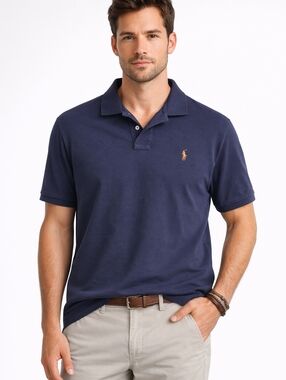 Polo Ralph Lauren Navy Blue Polo Shirt Men’s XL Classic Pony Logo Cotton